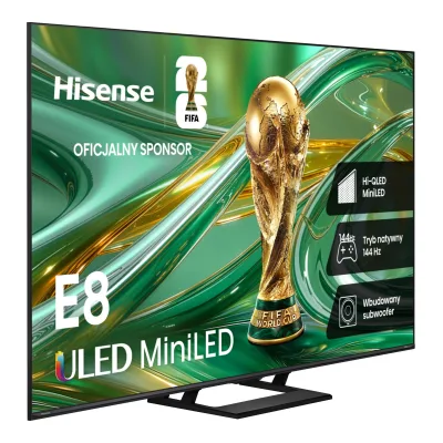 Telewizor HISENSE 65E8S 65" QD-Mini LED 4K 144Hz VRR VIDAA Dolby Atmos Dolby Vision HDMI 2.1