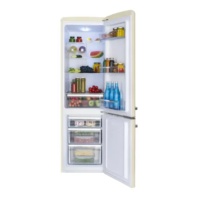 Lodówka AMICA FK2965.3GAA 181cm Beżowa