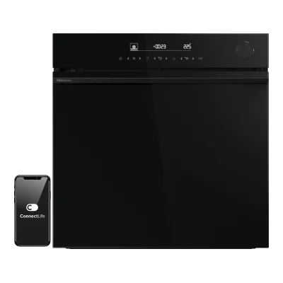 Piekarnik HISENSE BSA6634PBG8 Elektryczny parowy Czarny A+ ConnectLife, Termosonda, Pyroliza