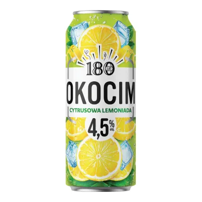 Piwo Okocim cytrusowa lemoniada 0,5l 4,5% puszka